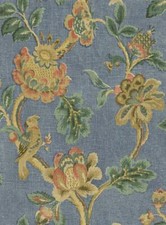 Wallpaper Jacobean Tan Green