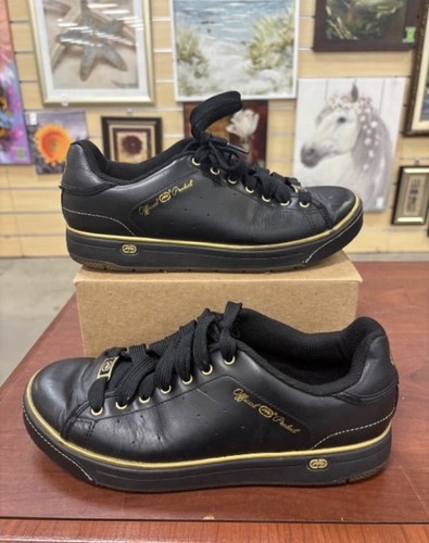 Ecko black leather - black, gold
