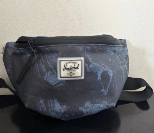 Herschel bumbag black blue - black, &
