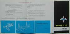 Marcos 1500 Original UK Sales Brochure 1966-67