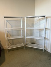 IKEA BAGGEBO Metal, White, 60x25x116 Cm Shelving, Shelves