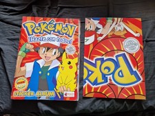 POKEMON Official Sticker Album Merlin 1999 Topps Complete with Poster SPANISH