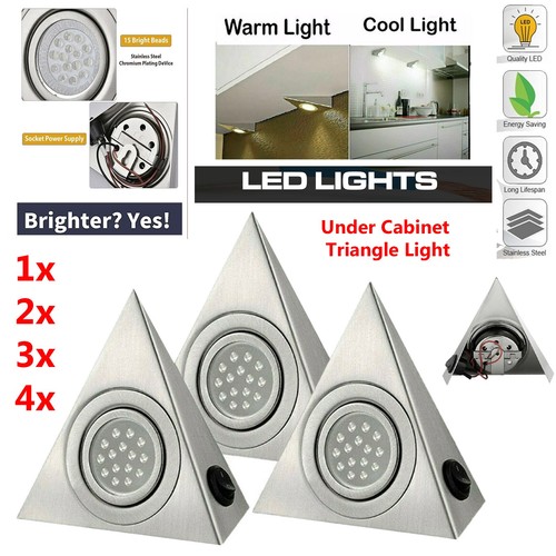 Led triangle under cabinet - under,