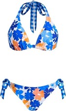 Two-Piece Bikini V-Neck Halter