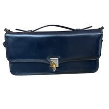 Vintage Blue Leather Handbag