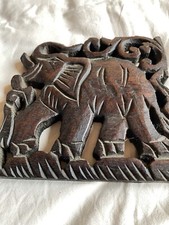 Cambodia Elephant Carved Wood