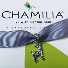 CHAMILIA Christmas Reindeer ' Oh Deer ' Charm ~ NEW withOUT Packaging