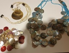 Abalone shell pieces pendants - abalone,