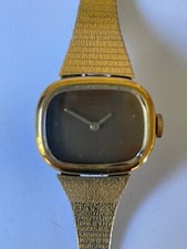 Ladies Vintage Timex Mechanical Watch - Unusual Oblong Face Attractive Bracelet