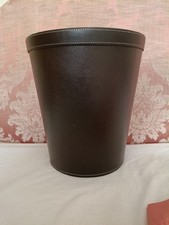Brown Stitched Faux Leather