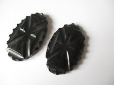 Whitby Jet necklace panels x 2