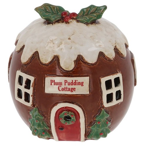 Village pottery plum - plum, pudding