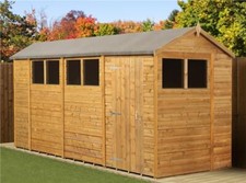 Empire Apex Garden Shed Wooden Shiplap Tongue & Groove 6x14 6ft x 14ft Windows
