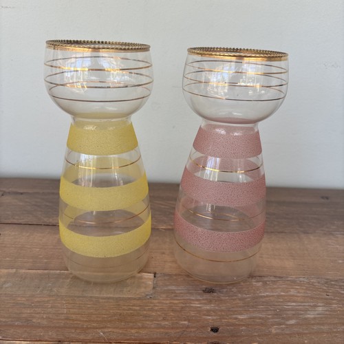 Vintage 1950s pink yellow - 2, pink/yellow