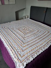 Hand Made Crochet Blanket Throw Afghan