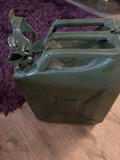 20L LITRE METAL JERRY CAN GREEN CAR STORAGE FUEL PETROL DIESEL CONTAINER