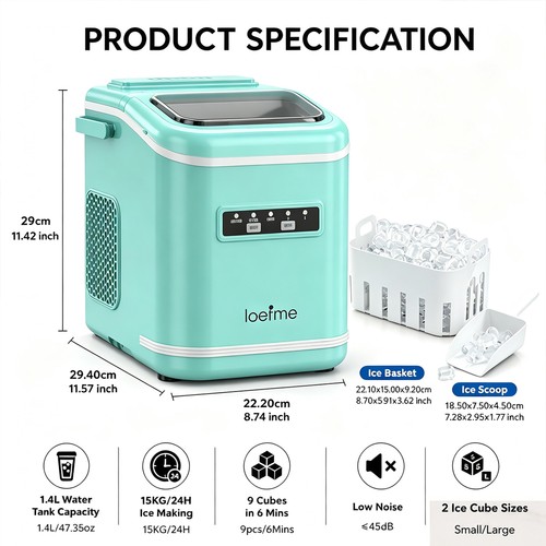 15kg day ice maker - ice,