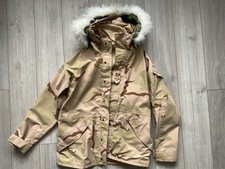 US Air ForceCold Weather Desert Tri Colour Camo Goretex Parka Jacket  Large Long