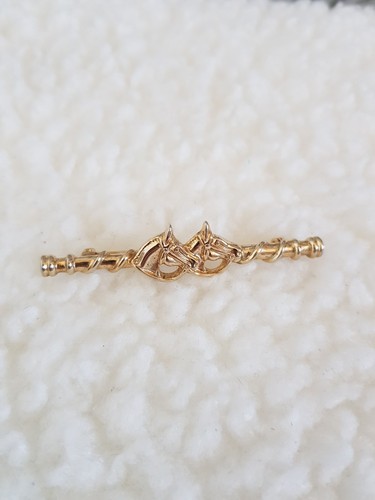 Vintage horse bar brooch - vintage,