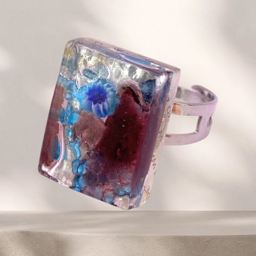 Murano glass ring - glass, ring,