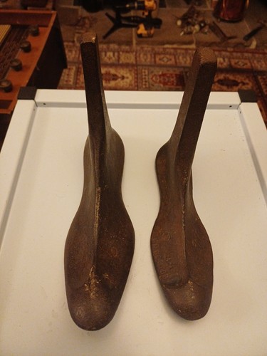 Two really nice antique cast - two,
