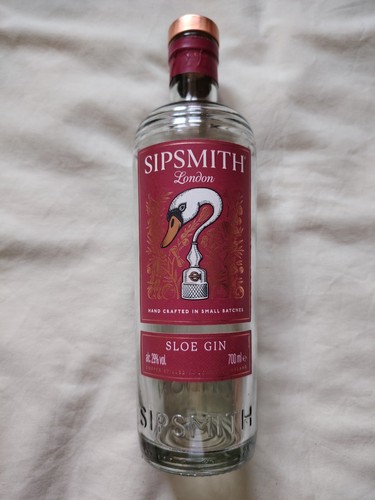 Sipsmith sloe gin empty bottle - sipsmith,