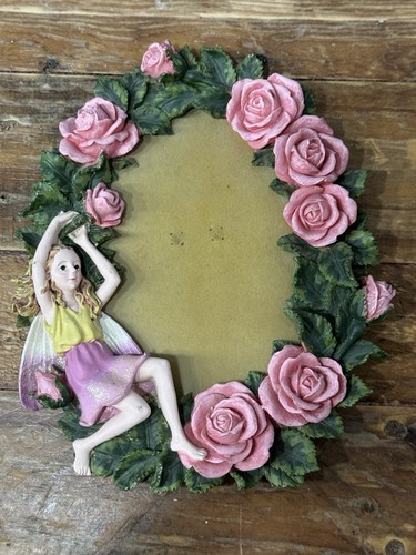 Vintage fairy rose oval photo - oval,