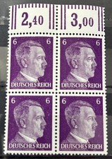 1941 German 4 Stamps Block Mi
