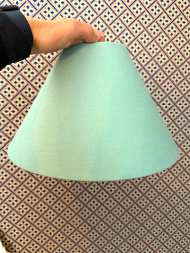 Green fabric lampshade with - green,