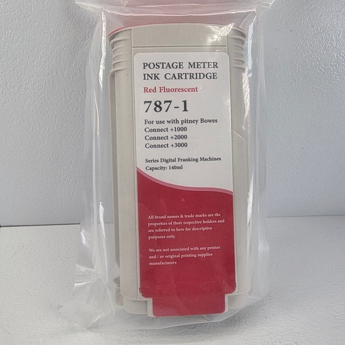 787 red fluorescent postage - 787-1,