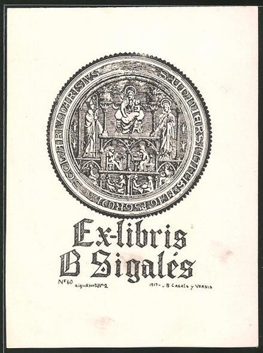 Bookplate sigales holy - b.,