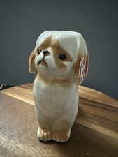 Vintage USSR Lomonosov Porcelain Figurine of Pekinges Made In Russia