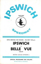 1969 Ipswich v Belle Vue II Speedway Prog (15/5/69)
