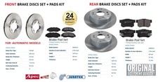 FRONT + REAR BRAKE DISCS and