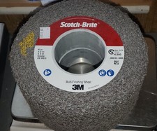 3M Scotch Brite Unitized Metal Multi Finishing Wheel 2S Med Medium 8” x 2” x 3"