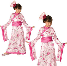 Asian Princess Girls Costume Chinese New Year Fancy Dress Kids China Doll
