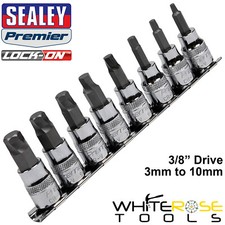 Sealey Hex Socket Bit Set Lock