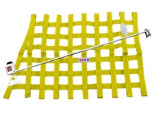 STR Race Window Net SFI 27.1 Certified Installation Kit Autograss Mini - Yellow