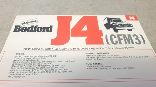1974 bedford truck gmh - bedford,