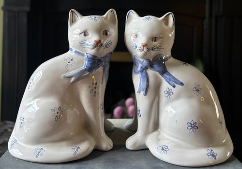 Pair vintage faience - pair,