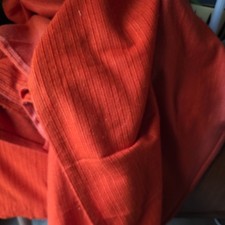 Vintage Orange Pair Curtains