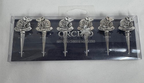 Orchid set cheese markers - of,