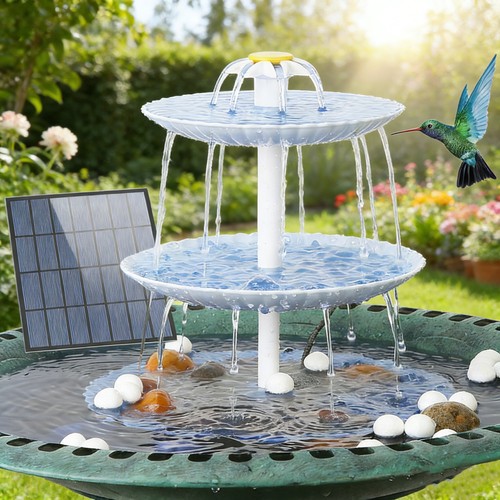 Solar bird bath fountain - 3.5w,