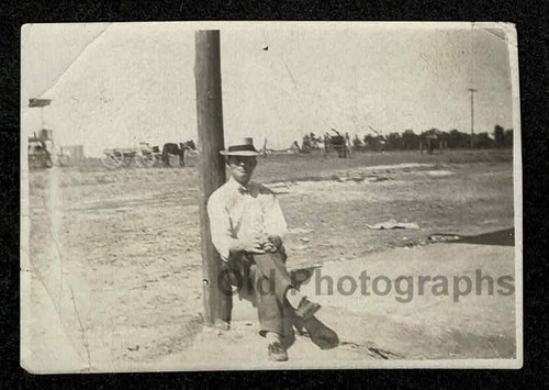 Man relaxing sidewalk - relaxing,