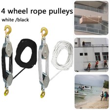 2 ton pulley 20m hand winch cable pulley universal cable hoist ☆
