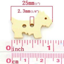 40 x Wooden  Scottie Dog