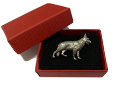 GERMAN SHEPHERD SILVER PEWTER