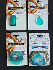 Dichroic Glass Pendant Set of