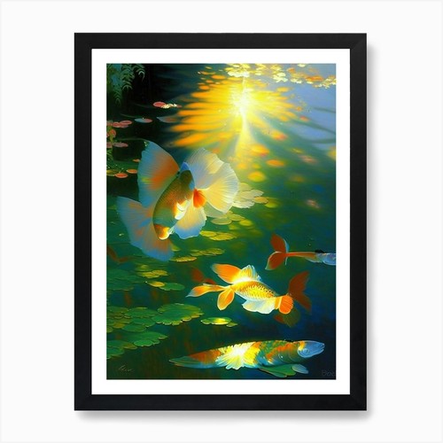 Butterfly koi fish monet - butterfly,