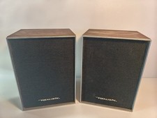 Vintage Realistic Minimus 8 Tandy 40-1995A Retro Bookshelf Speakers Wood Veneer